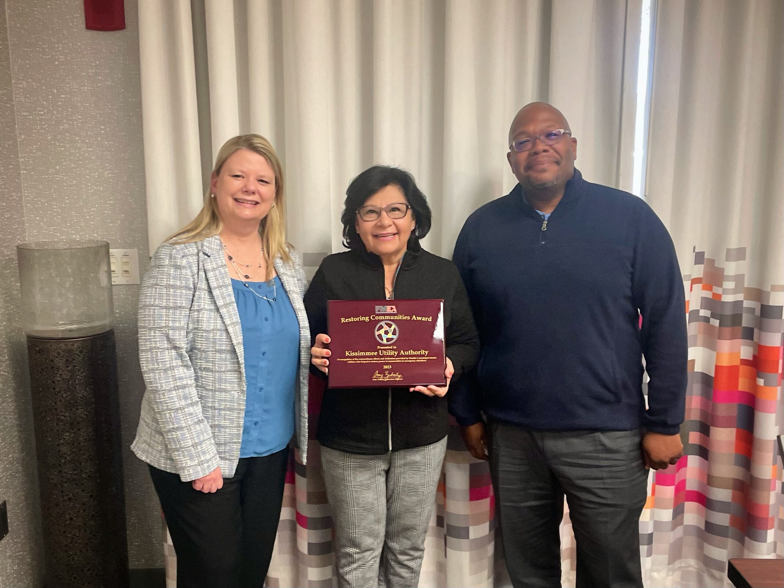 KUA Honored with FMEA Restoring Communities Award